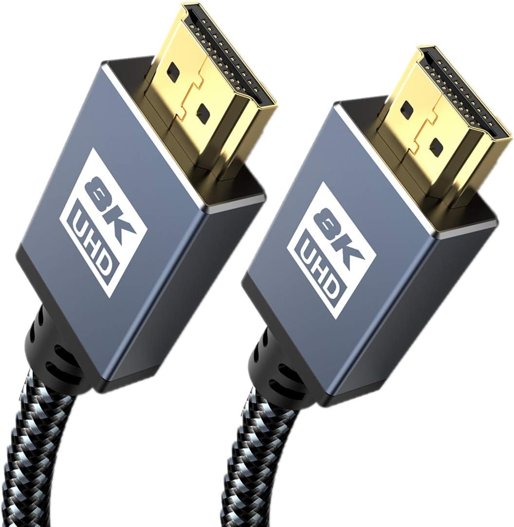 8K HDMI Cable 6.6ft/2m [8K60Hz,4K120Hz] Sweguard HDMI 2.1 Cable High