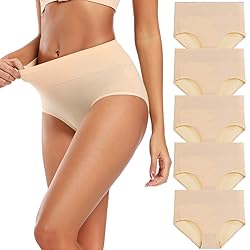 Molasus Women's Soft Cotton Underwear Briefs High