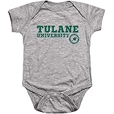 Tulane University Official Block Text Unisex Infant Snap Suit for Baby