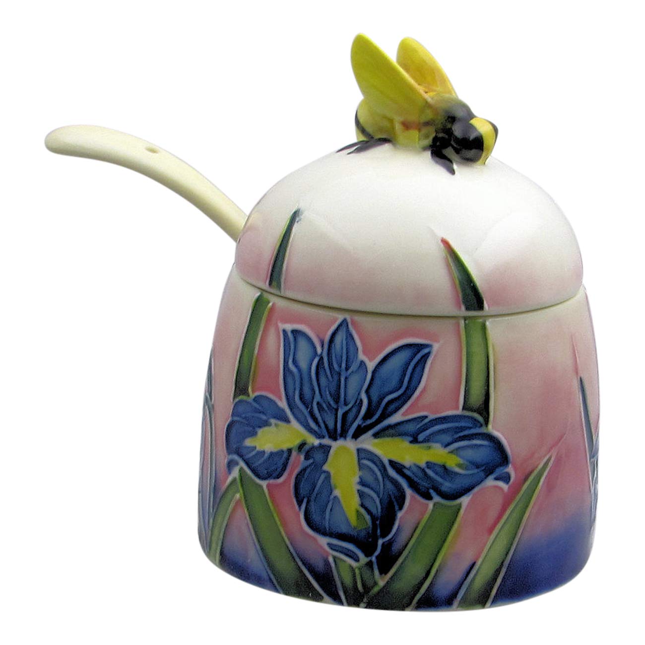 Old Tupton Ware Honey Pot Iris Design