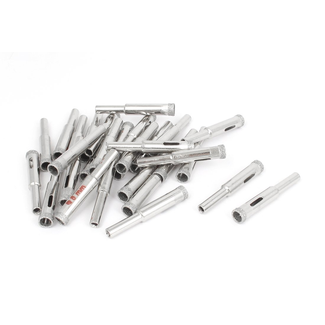 Sourcingmap 30pcs 8mm 5/16" Diamond Coated Core Drill Bit Glass Marble Hole Saw
