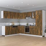 vidaXL Smoked Oak Kitchen Cabinet 75.5x75.5x80.5 cm Engineered Wood view 3