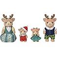 Calico Critters Reindeer Family - Set of 4 Collectible Doll Figures for Ages 3+