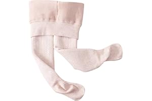 Girls Ribbed Dress Tights Fleece-Lined Warm Footed Leggings Stocking Kids Toddler Stretchy Thick Ballet Dance Tights