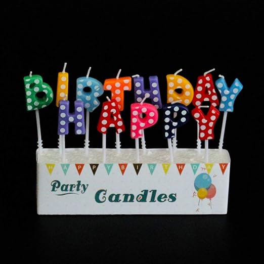 Amazon Com Maritown Happy Birthday Letter Candle Happy Birthday
