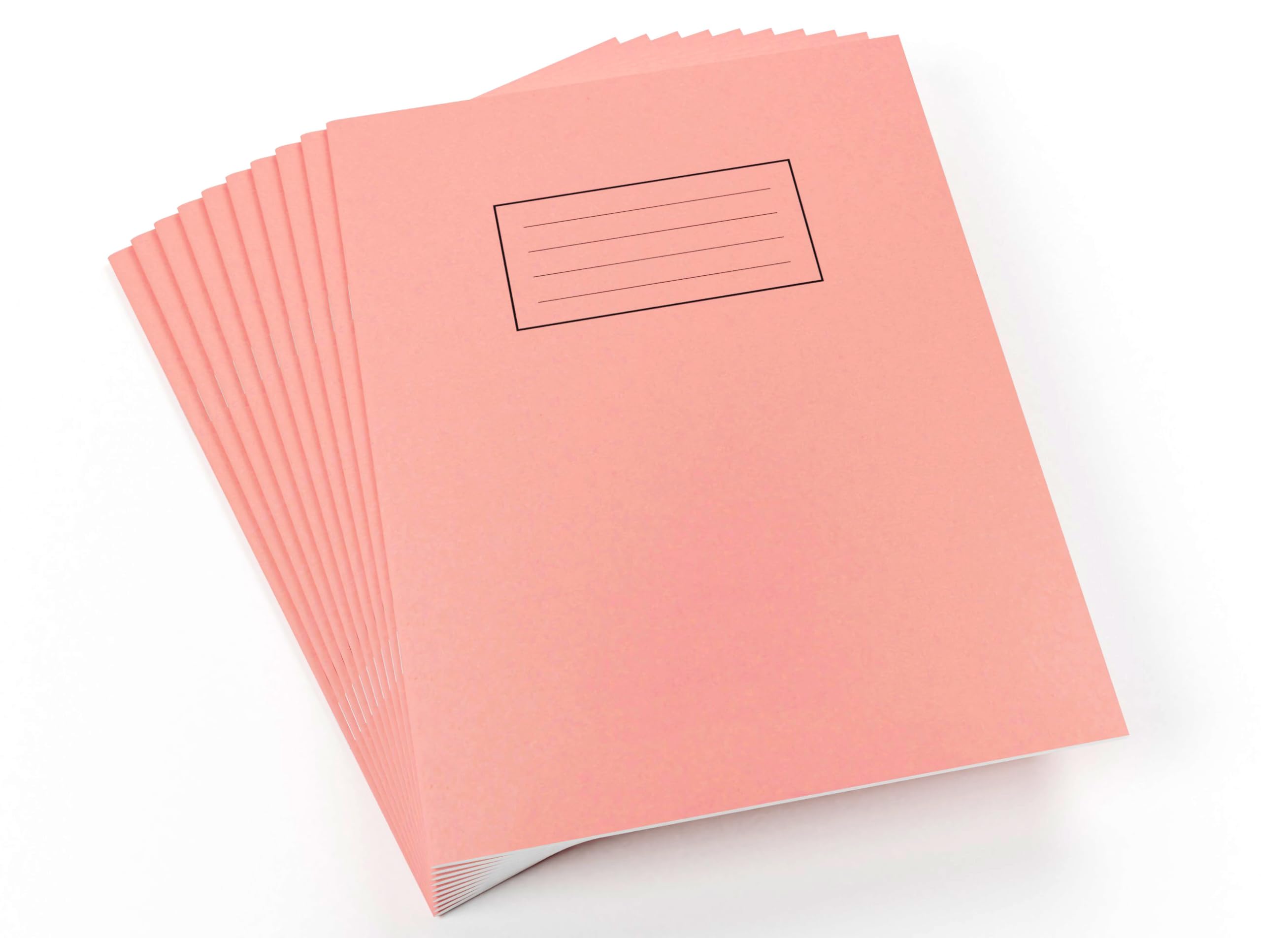 Silvine 9x7 Pink Exercise Books, Plain - 80 Pages (Pack of 10)