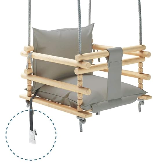 MAMOI Kinderschaukel Schaukel für Kinder Schaukel 3 in 1 + SICHERHEITSGURT, Kleinkindschaukel, Baby schaukel und Schaukelsitz