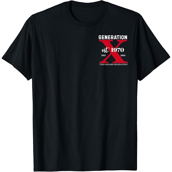 Amazon.com: Gen X Est. 1970 The Badass Generation Raised by Skulls