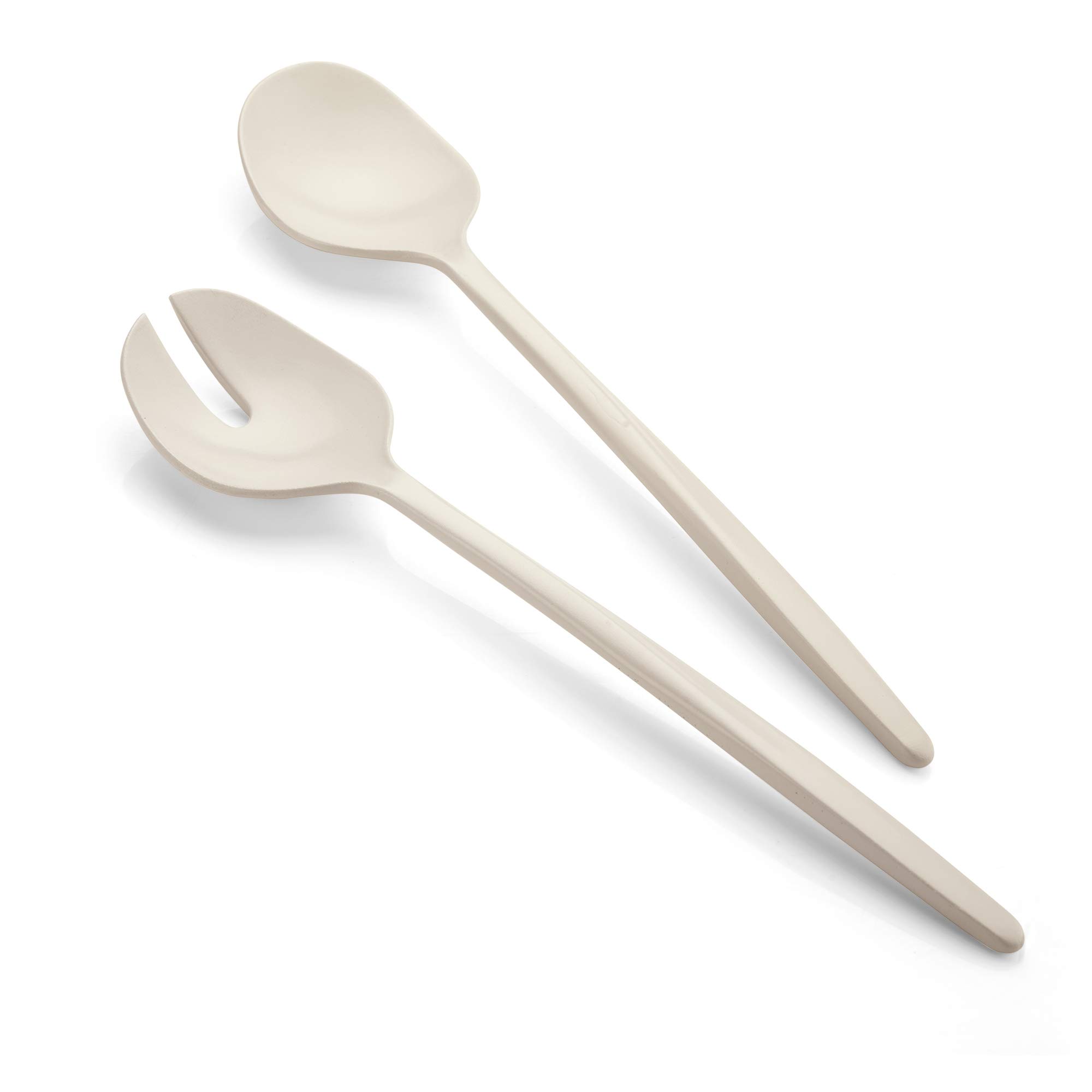 Guzzini - Tierra, Recycled Plastic Salad Cutlery - Milk White, 28 cm - 106101156