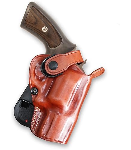 Azula Leather OWB Pancake Holster For Ruger Super Redhawk Alaskan - Left Hand Black
