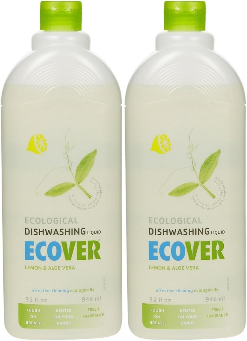 ECOVER DISHWASHING LIQ,LMN/ALOE, 32 FZ Health & Personal Care