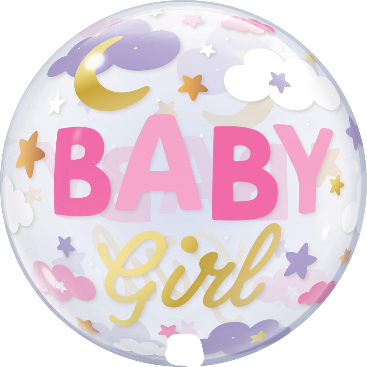 Qualatex 24904 Baby Girl Sweet Dreams 22" Single Bubble Balloon
