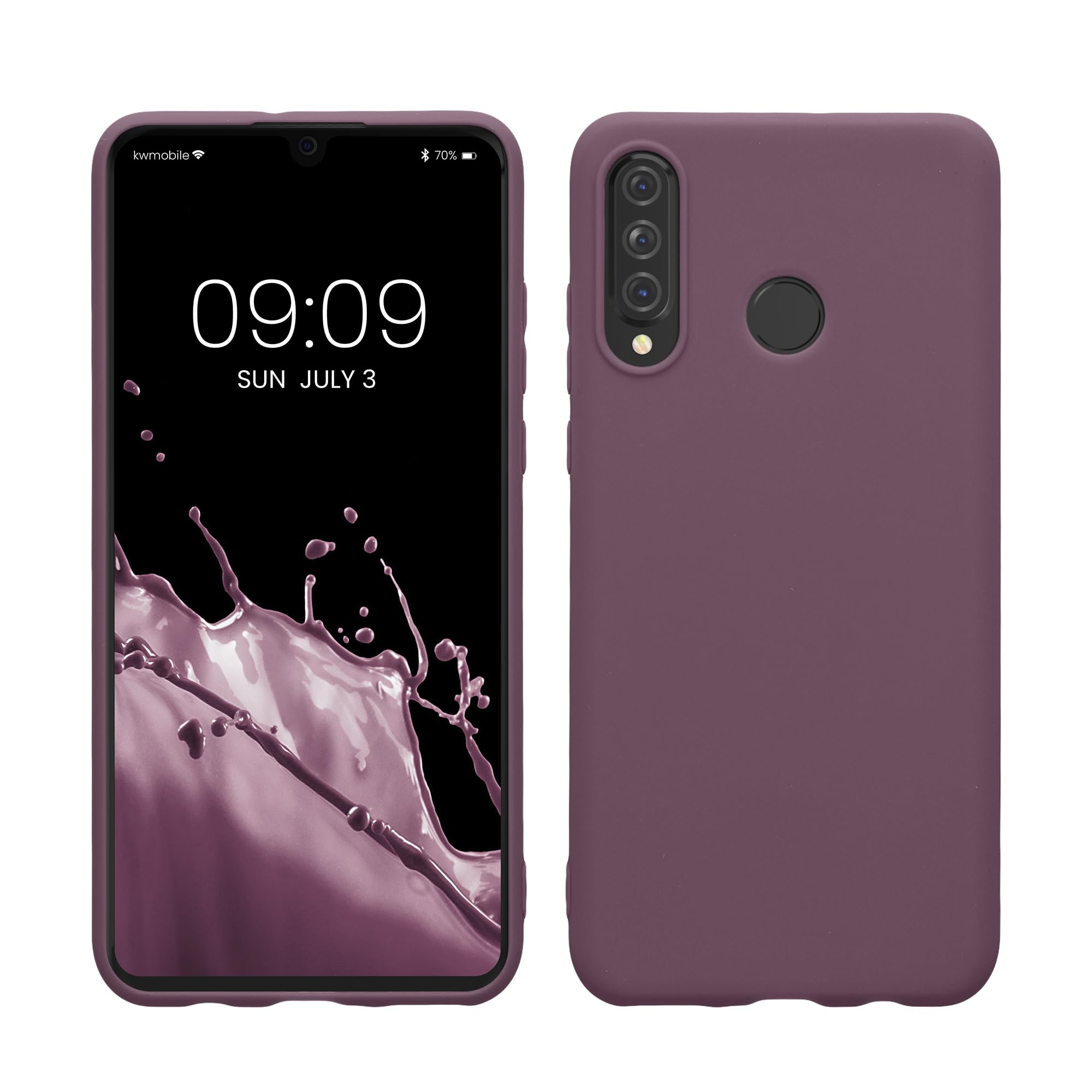 kwmobile Case for Huawei P30 Lite Case - Soft Cover - Shockproof TPU Material - Wireless Charging - Pale Iris — image 1