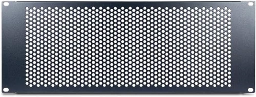 Inter-Tech 8887321 IPC 19 Inch Perforated Panel 4U, 178 x 482 x 11 mm, RAL 9005