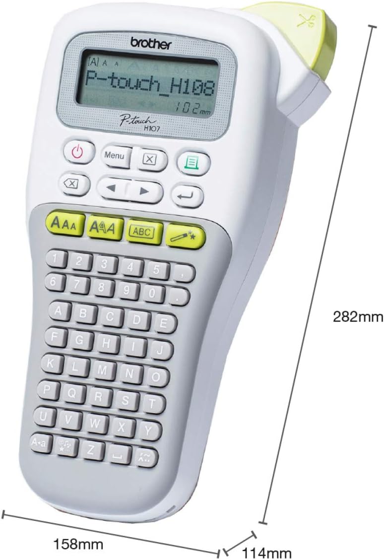 Brother PTH108GT Label Maker, PTouch Label Printer, Handheld, Up to