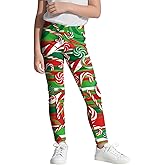 color cosplayer Halloween Legging for Kids Girls Striped Leggings Birthday Stretchy Tights Pants