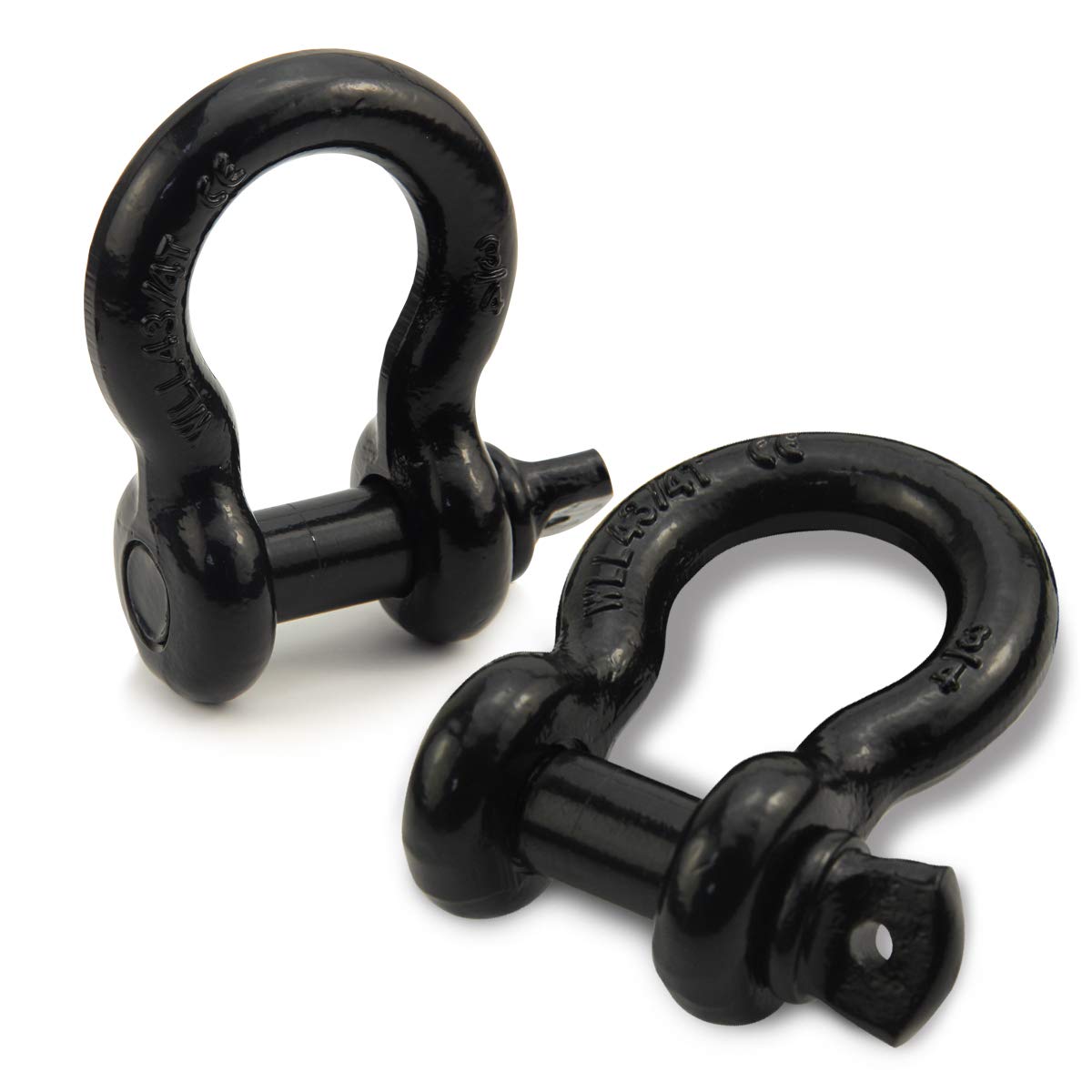 Leadrise 3/4" D Ring Shackle 2 Pack, 28.5 Ton (57,000 lbs