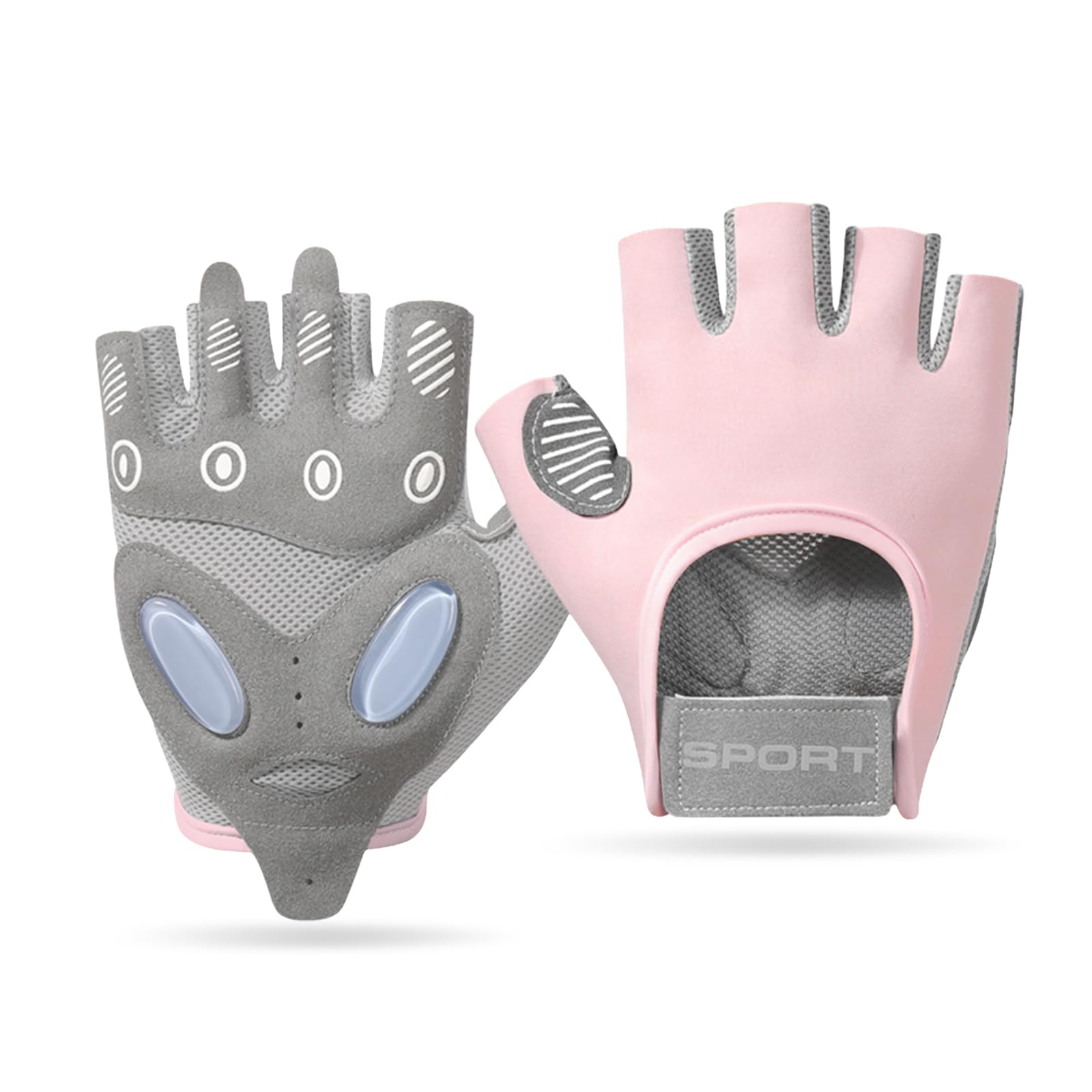 flintronic Fitness Gloves, Women's Sports Gloves, Breathable Training Gloves with Microfiber Fabric, Non-Slip Silicone, Gym Gloves for Strength Training, Cycling, Pull-Ups