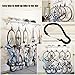 Qualtiy Yes QY 5PCS 4 Inches Black Color 8 Shape Aluminum Ring Outdoor Spring Snap Multiple Use Hook Keychain