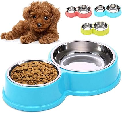 Pet Supplies Heboom 1 Set Pet Food Water Feeders With 2
