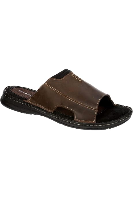 Rockport | Shoes | New Rockport Mens Darwyn 2 Slide In Brown Ii Leather