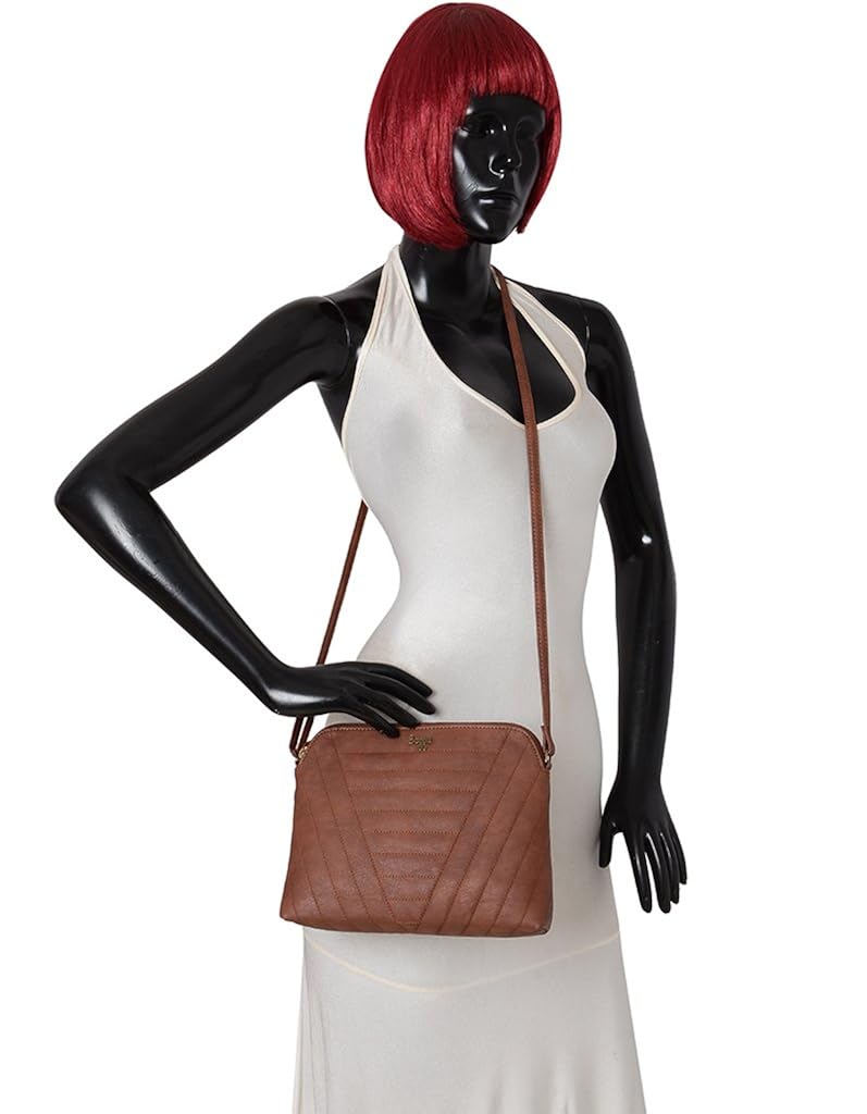 baggit women's sling bag (cappuccino) ()