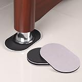 Ezprotekt 8 Pack Large Furniture Sliders 9.5 x 5.75 Beige Carpet & Wood view 4
