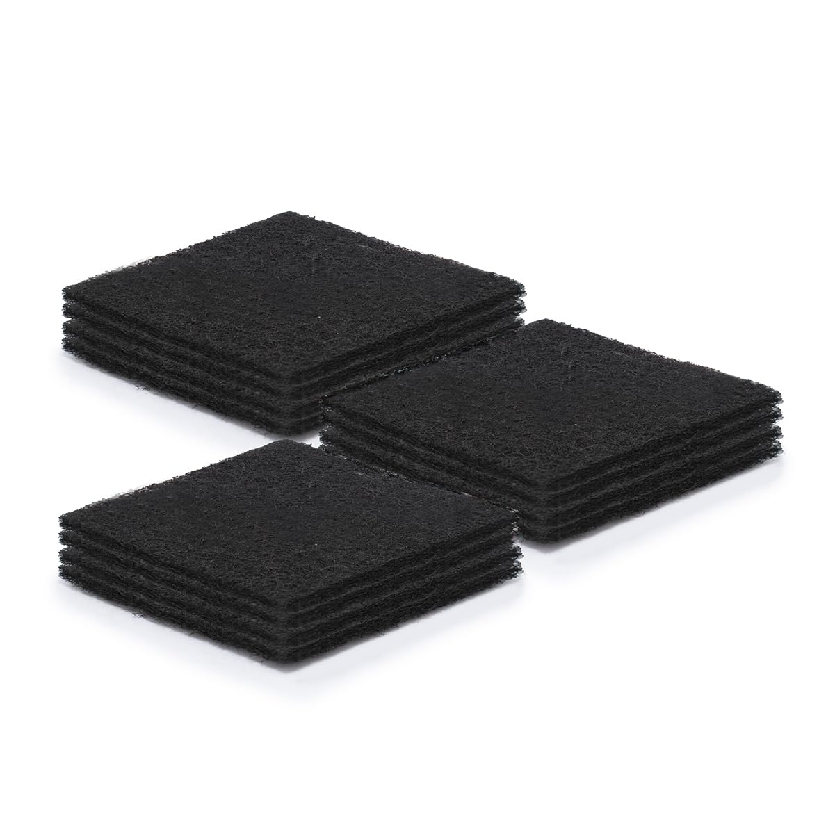 Glad Charcoal Filters for Compost Bins, Odor Absorbing Carbon Replacement Pads for Kitchen Waste, 2 Year Supply, 2.56-inch Squares, 12 Count