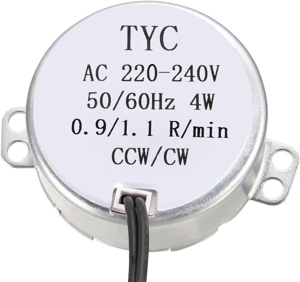 sourcing map Synchronous Motor AC 220-240V 0.9-1.1RPM 50-60Hz CCW/CW 4W Reduction Gear Motor - Image 3