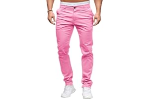 Mens Casual Dress Pants Slim Fit Chino Trousers Lightweight Stretch Business Work Pants Golf Slacks for Office