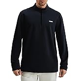 K-Swiss Men's Quarter Zip Pullover - Mock Neck Sweatshirt Golf Casual Long Sleeve Shirt