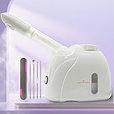 LIXESZT Facial Steamer Professional for Deep Cleansing with Extendable 360° Swivel Arm，Nano Constant Temperature Mist for Home Facial Spa-Sinuses Sinus Care, 4Pcs Stainless Steel Skin Care Kit