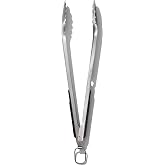 OXO Outdoor Grilling Tongs | Extra Long Handles Keep Hands Away from Heat, Scalloped Heads Grip Food, Locking Tab, Ideal for Grilling and BBQ