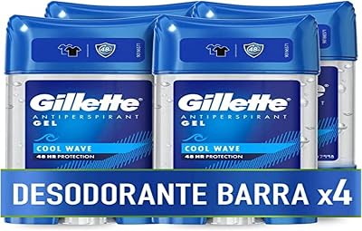 Clear Gel Anti-Transpirant Cool Wave für Herren, 4 x 70 ml
