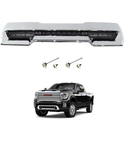 New Chrome Hood Air Vent For 2020-2023 GMC Sierra 2500HD 3500HD