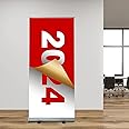 4U Media&Displays Heavy Duty Retractable Banner Stand 33.5"x80" (WxH) 2 UNITS with Padded Canvas Bag (Stand ONLY)