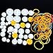 DIKAVS Pulley Combination Package Rubber Belts Rubber Band Plastic Model Accessories DIY Robots & Cars