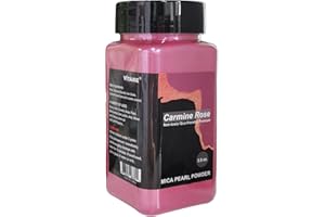 VITARIE Carmine Rose Mica Pigment Powder, 3.5 OZ/100g Mica Powder for Soap Making, Shimmer Resin Color Pigment Powder for Epoxy, Slime, Bath Bomb, DIY Crafting Projects (Carmine Rose)
