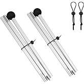 ZAIXIA 2 Packs Replacement Beach Tent Poles,Aluminum Canopy Foldable Poles for Camping, Hiking,Outdoor Sport Activities