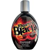 Millennium Tanning Insanely Black 60x, Mega Tingle, 13.5oz Dark Tanning Lotion with Bronzer &amp; Silicone for Tattoo Protection for Tanning Beds or Outdoors with Bronzer &amp; Silicone for Tattoo Protection