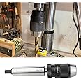 ATNVIDSG Keyless Drill Chuck MT4 Morse Taper Mount,Lathe Milling and Drilling Machine 3-Jaw for Portable Drills,Bench Drills,Milling Machines,Lathes,Etc.Adjustable 1/32"-1/2" (1mm-13mm)