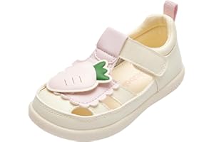 Balabala Toddler Girls Sandals Lightweight Cozy Sandals Cute Summer Shoes with Hook and Loop