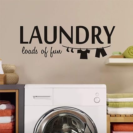 Logotipo de lavandería Cargas de diversión Cita Póster de pared