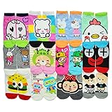 Angelina [Best Partner] Low Cut Socks, Assorted Designs, 12 Pairs per Pack