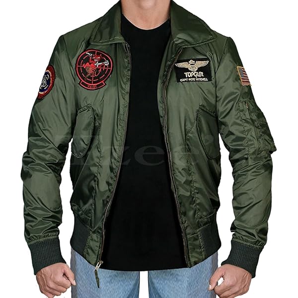 Amazon.com: XS - Olive Green - Cotton - Jet Pilot Jacket