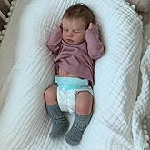 RXDOLL Realistic Reborn Baby Dolls Silicone Full Body 20 Inch Lifelike Newborn Sleeping Baby Girl Handmade Weight Real Life Reborn Toddler Dolls Gift Toy for Kids Age 3+