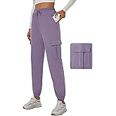 YOYOYOGA Women's Joggers Pants Pockets Sweatpants Drawstring High Waisted Sweatpants Lounge Workout Running Track Pants