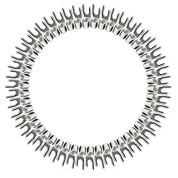 Carkio 100 PCS SNB5.5-5 Non-Insulated Fork Spade