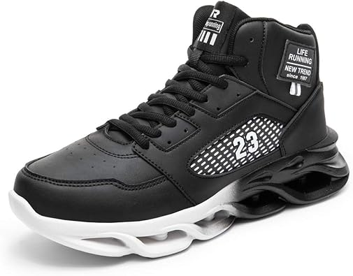 Amazon W Q バスケットボールシューズメンズ 軽量ランニングシューズ ツイストソール バスケットシューズ 快適なジョギングシューズ アウトドアクッション性ウォーキングシューズ通気スニーカー バスケットボール