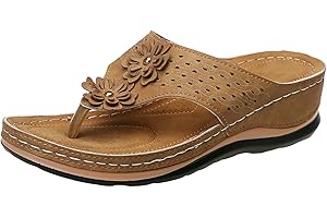 Cathalem Orthopedic Wedge Sandals for Women Summer Dressy Open Toe Ankle Strap Platform Sandals Comfortable Casual Low Wedges Sandals